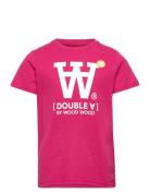 Ola Aa Kids T-Shirt Wood Wood Pink