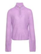 Kogbella Nicoya L/S Zip Pullover Bo Knt Kids Only Purple