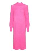 Slfglowie Ls Knit O-Neck Dress B Selected Femme Pink