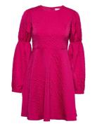 Slfpippi Ls Short Dress B Selected Femme Pink