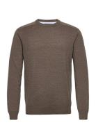 Merino Crew Knit Sebago Brown