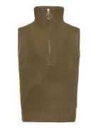 Giselle Vest Knit Grunt Khaki