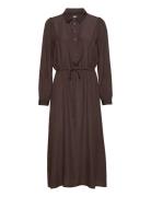 Emmamw Long Dress My Essential Wardrobe Brown