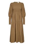 Morianagz Solid Long Dress Gestuz Khaki