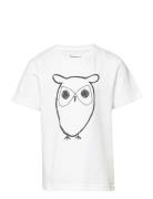 Big Owl T-Shirt - Gots/Vegan Knowledge Cotton Apparel White