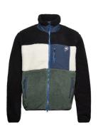 P Bear Colour Block Borg Zip Thru Jacket Penfield Patterned