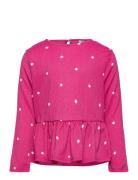 Lpselina O-Neck Ls Top Bc Little Pieces Pink
