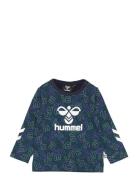 Hmlolly T-Shirt L/S Hummel Blue