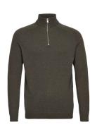 Onsedward Reg 7 Wool Half Zip Knit ONLY & SONS Khaki