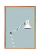 Architect Lamp Poster & Frame Patterned