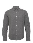 D1. Reg Ut Herringb Shirt GANT Grey