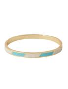 Striped Candy Bangle Design Letters Blue