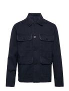 Bosco Herringb Twill Jacket Wood Wood Navy