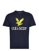 Printed T-Shirt Lyle & Scott Navy