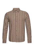 Clip Striped Shirt HOLZWEILER Brown