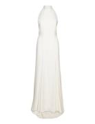 Maxi Length Neckholder Dress IVY OAK White
