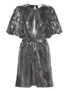 Slfsandy 3/4 Short O-Neck Dress B Selected Femme Grey