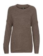 Onlnanjing L/S Pullover Knt Noos ONLY Brown