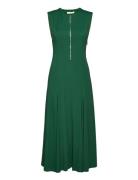 Long Midi Length Zipped Dress IVY OAK Green