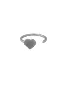 Heart Ring Design Letters Silver