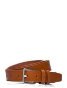 Slhnate Leather Belt Noos Selected Homme Brown