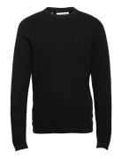 Slhrocks Ls Knit Crew Neck W Selected Homme Black