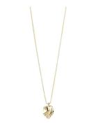 Em Wavy Pendant Necklace Gold-Plated Pilgrim Gold