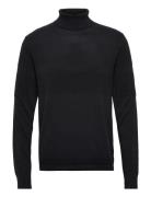 Slhmaine Ls Knit Roll Neck W Noos Selected Homme Black