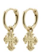 Dagmar Recycled Huggie Hoop Earrings Pilgrim Gold