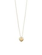 Sophia Recycled Heart Pendant Necklace Gold-Plated Pilgrim Gold