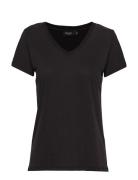 Slcolumbine V-Neck Ss Soaked In Luxury Black