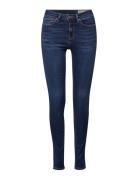 Garment-Washed Jeans With Organic Cotton Esprit Casual Blue