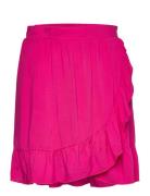 Vipaya Wrap Hw Short Skirt/Su - Noos Vila Pink