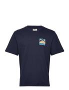 Geo Back Print T-Shirt Penfield Navy