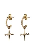 The Mini Cross Hoops-14K Gold LUV AJ Gold