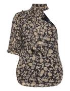 Floral Georgette -Shoulder Blouse Polo Ralph Lauren Patterned