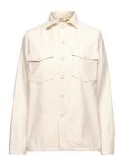 Logo Cotton Satin Shirt Polo Ralph Lauren Cream