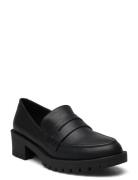 Biapearl Simple Penny Loafer Carnation Bianco Black