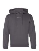 Hoody With Print Tom Tailor Grey