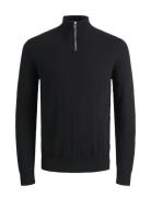 Jjeemil Knit Half Zip Noos Jack & J S Black