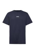 Cohen Brushed Tee Ss Clean Cut Copenhagen Navy