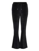 W. Hanger Velvet Rhinest Trousers HOLZWEILER Black