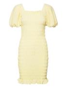 Rikko Solid Dress A-View Yellow