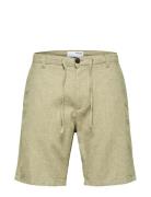 Slhregular-Brody Linen Shorts Noos Selected Homme Green