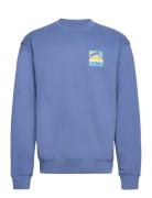 Geo Back Print Sweatshirt Penfield Blue