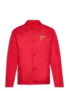 Ali Stacked Logo Coach Jacket Double A By Wood Wood Red