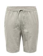 Onslinus 0007 Cot Lin Shorts Noos ONLY & SONS Cream