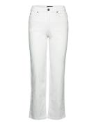 Natalia High-Rise Straight-Leg Jeans Lexington Clothing White