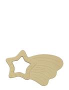 Natural Rubber Teether - Shooting Star - Pale Yellow Fabelab Yellow
