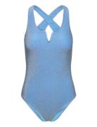 Pcbling Swimsuit Lurex Sww Pieces Blue